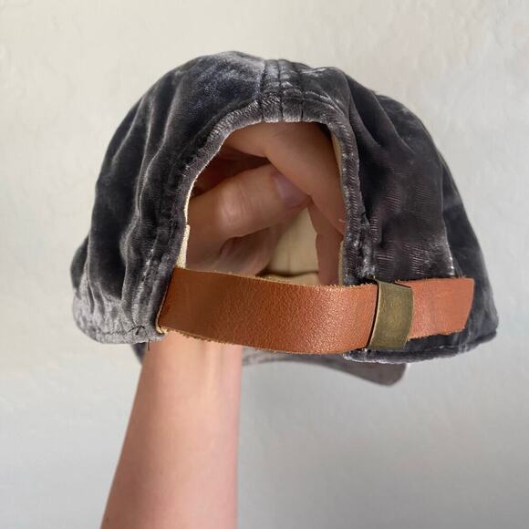 Madewell Silk Blend Baseball Cap Hat Minimalist Contemporary Chic Velvet Velour - Picture 3 of 4